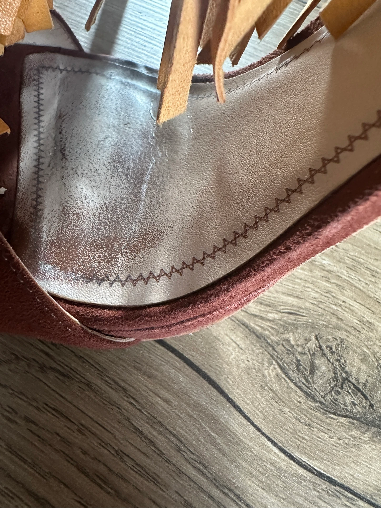 Zara hakken sandalen met franjes – Tricolor Edition (leer) – photo 17